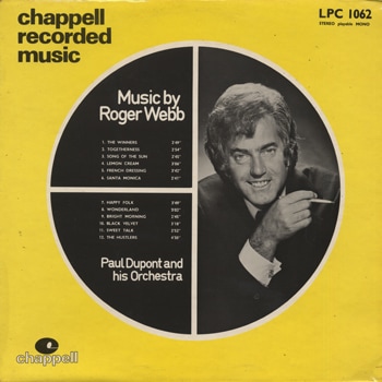 Paul Dupont and His Orchestra - Music by Roger Webb (Used LP