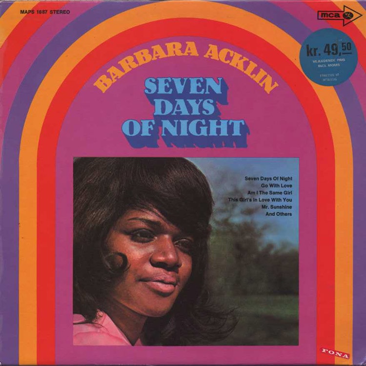 洋楽 Barbara Acklin - Seven Days Of Night Barbara Acklin (バーバラ・アクリン) - Seven days of night