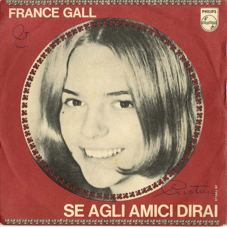 【直筆サイン跡あり】France Gall レコード フランスギャル 直筆サイン跡あり】France Gall レコード フランスギャル