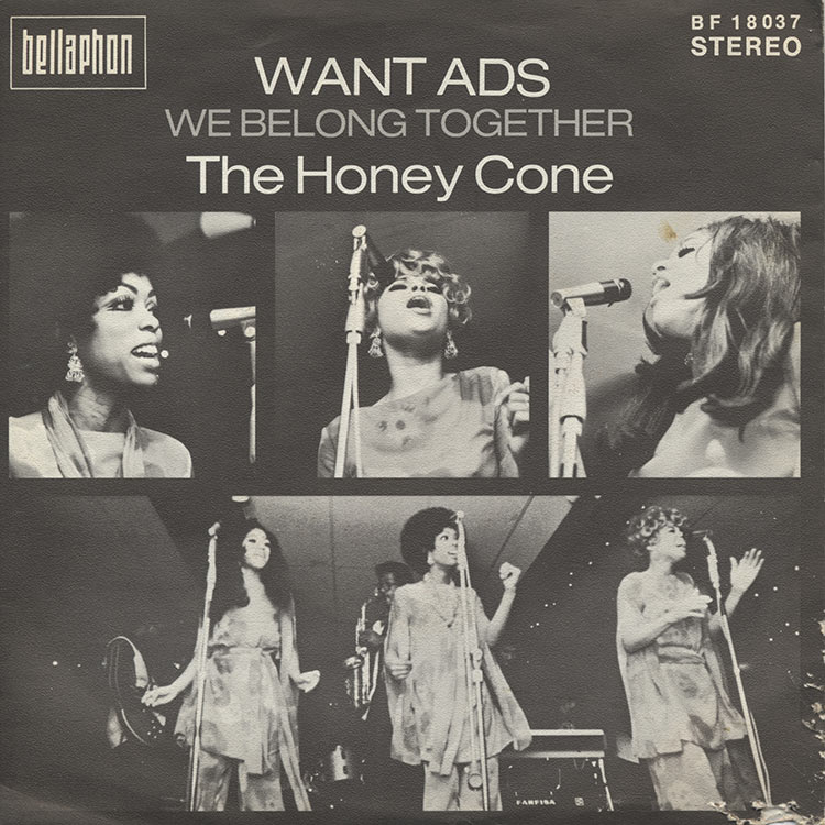 Honey Cone, The (ハニー・コーン) - Want Ads / We Belong Together