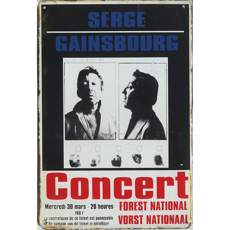Matel Plate / Poster] - Serge Gainsbourg - Concert (セルジュ