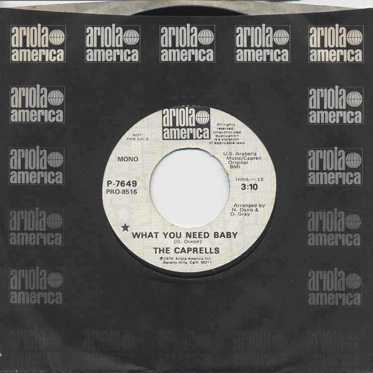 Caprells, The - What You Need Baby (Used 7