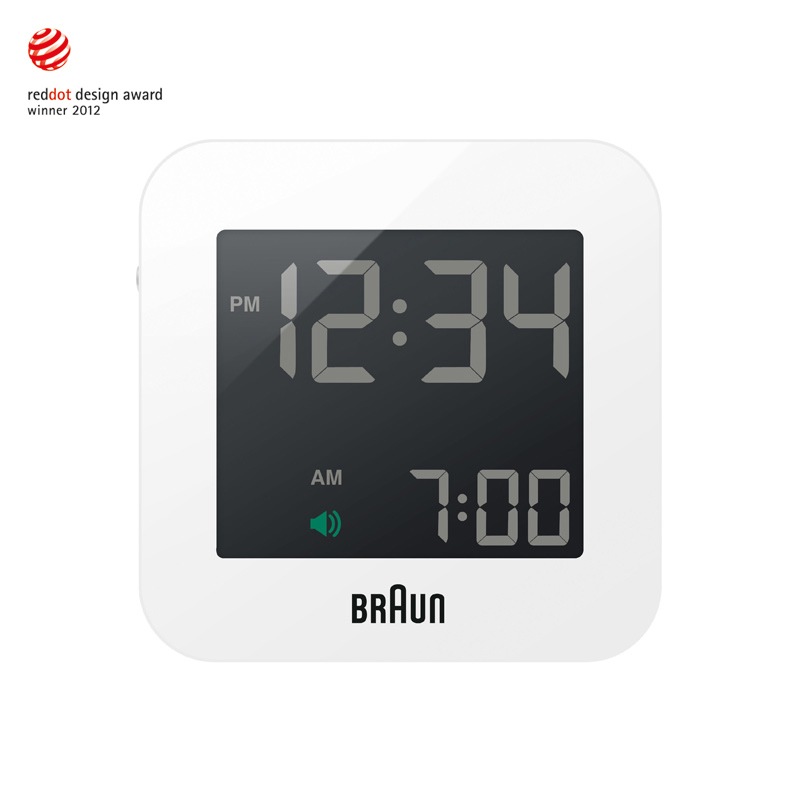 BRAUN デジタルアラームクロック BNC008 RC ホワイト Braun (ブラウン) - Digital Clock [BNC008] (デジタル