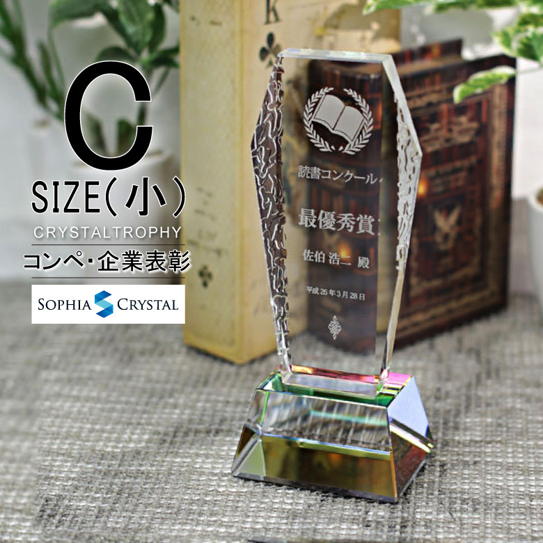 クリスタルトロフィー ホログラム付 【CR-22C】