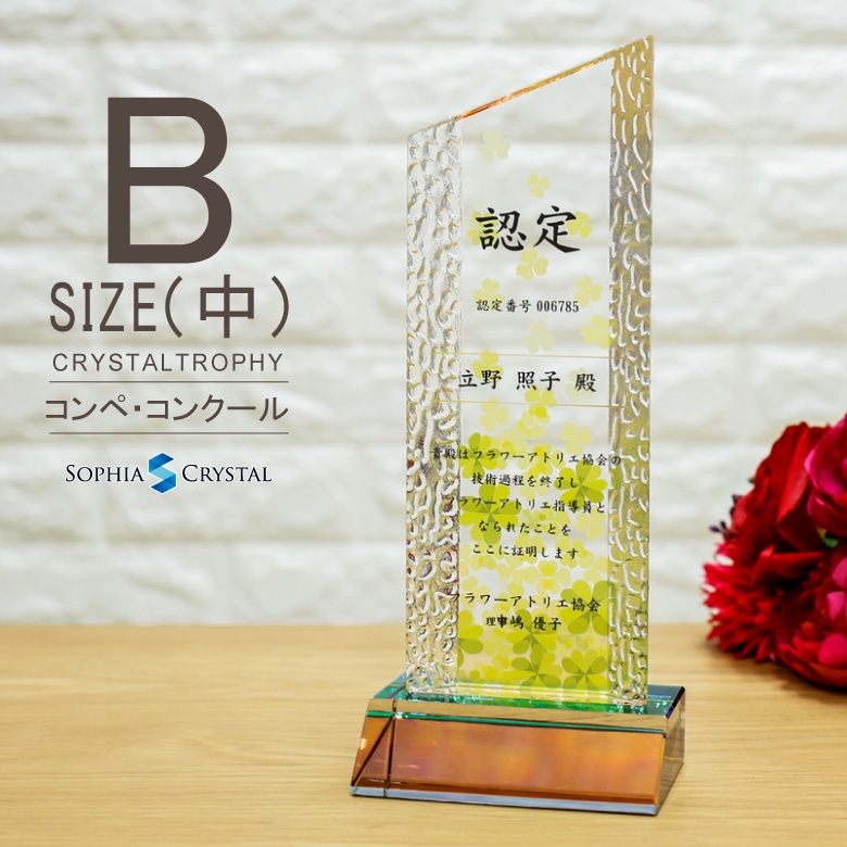 クリスタルトロフィー ホログラム付 【CR-18B】
