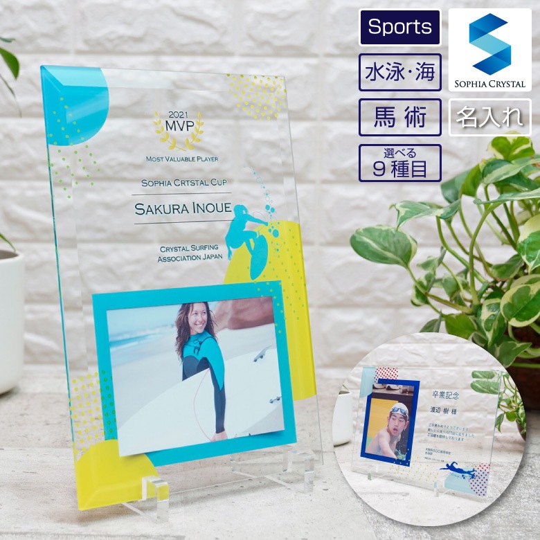 【スポーツ フォトフレーム】 水泳 海 馬術 DFS-1-sp4