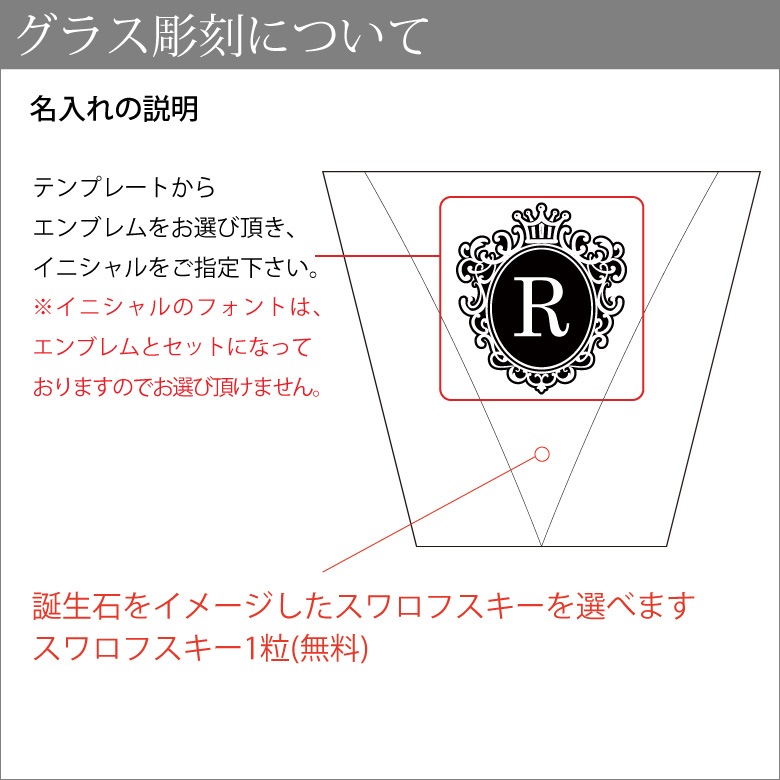 【ペア ボヘミアロックグラス】　トライアングル GL-5W