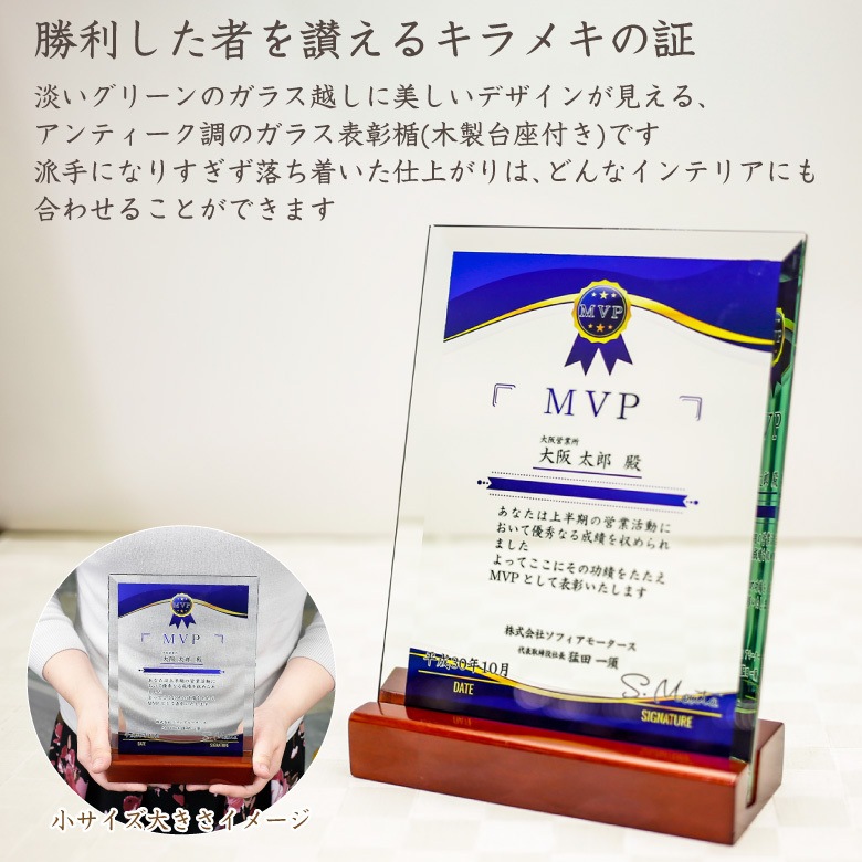 嵐 非売品 盾 楯 ガラス製楯 145種類から選べる YCZ-3955 Cサイズ