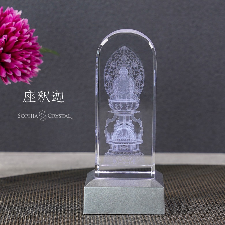 クリスタル 癒しのお仏像 座釈迦 【DB-1】 | □クリスタル仏具,癒しの