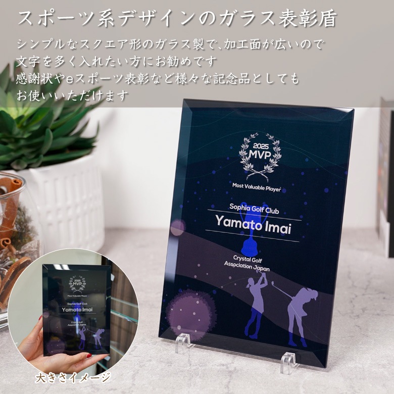 eスポーツ ガラス盾 【PS-U1-esp2】