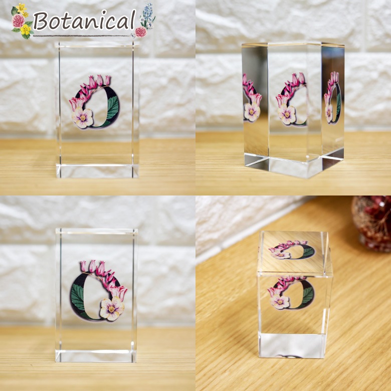 クリスタル イニシャルキューブ 【CB558-ic-i】