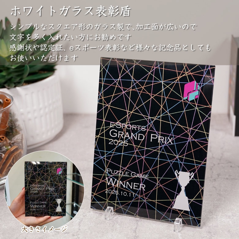 eスポーツ ガラス盾 【PS-U1-esp3】