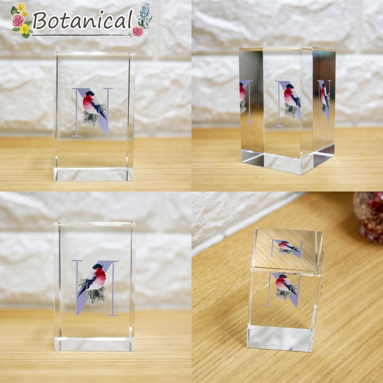 クリスタル イニシャルキューブ 【CB558-ic-j】