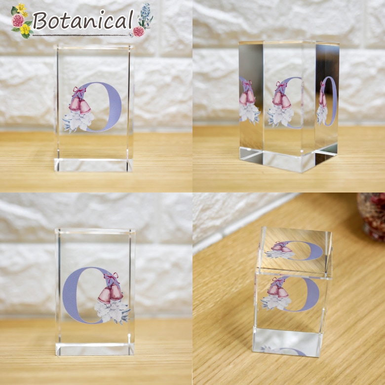 クリスタル イニシャルキューブ 【CB558-ic-j】