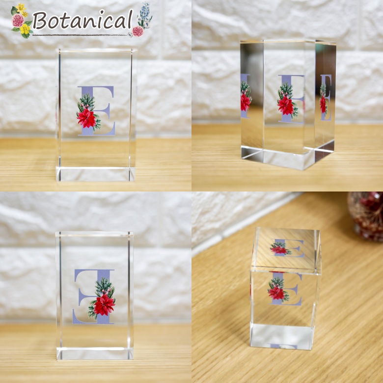 クリスタル イニシャルキューブ 【CB558-ic-j】