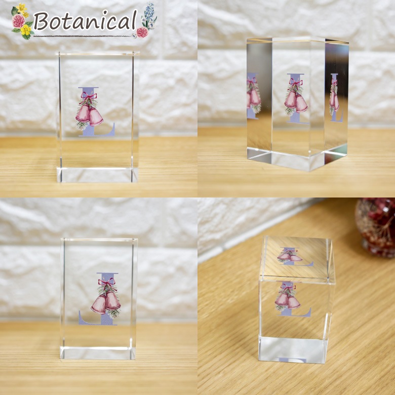 クリスタル イニシャルキューブ 【CB558-ic-j】