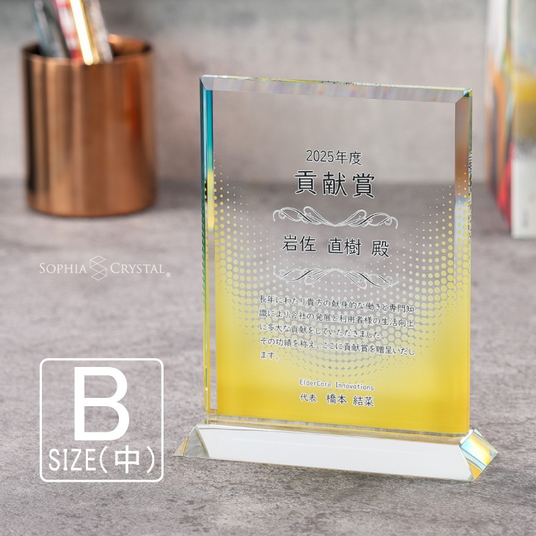 ホワイトガラス盾 【PS-7B】