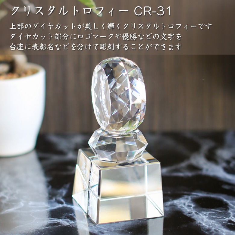 クリスタルトロフィー 【CR-31B】