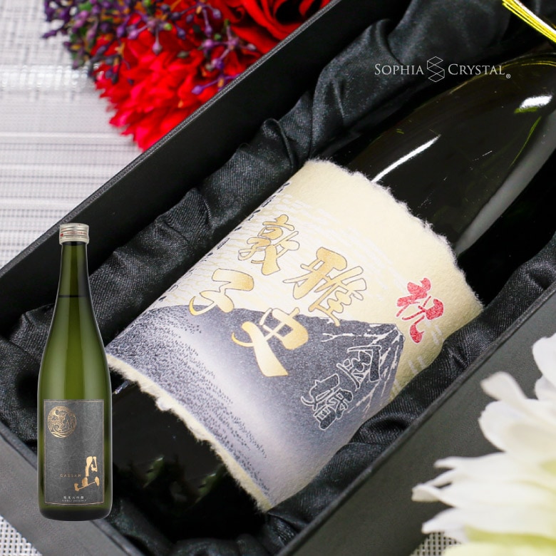 ○【名入れ和紙ラベル】月山 純米大吟醸 | □お酒・デコボトル,日本酒