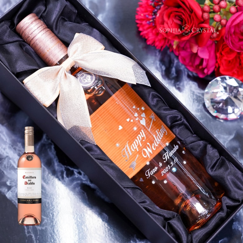 名入れワイン】ディアブロ (ロゼ) | □お酒・デコボトル,ライン