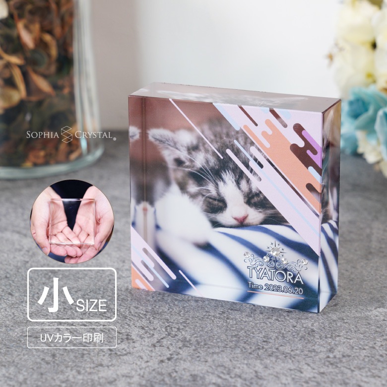【ペット 思い出クリスタル】 KP-25B-gift(小)