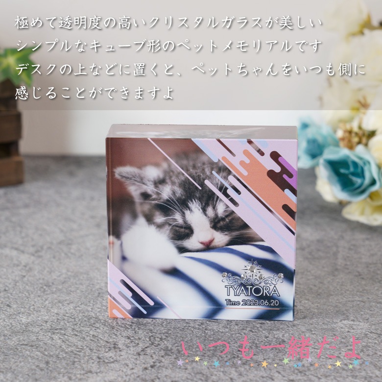 【ペット 思い出クリスタル】 KP-25B-gift(小)