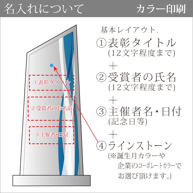 ホワイトガラストロフィー 【WCR-37A】