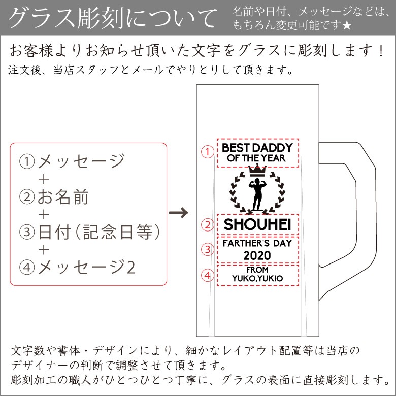 父の日ギフト【大ジョッキ】 BG-BJ-FA