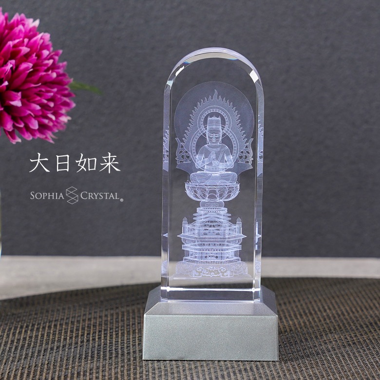 クリスタル 癒しのお仏像 大日如来 【DB-3】 | □クリスタル仏具,癒し
