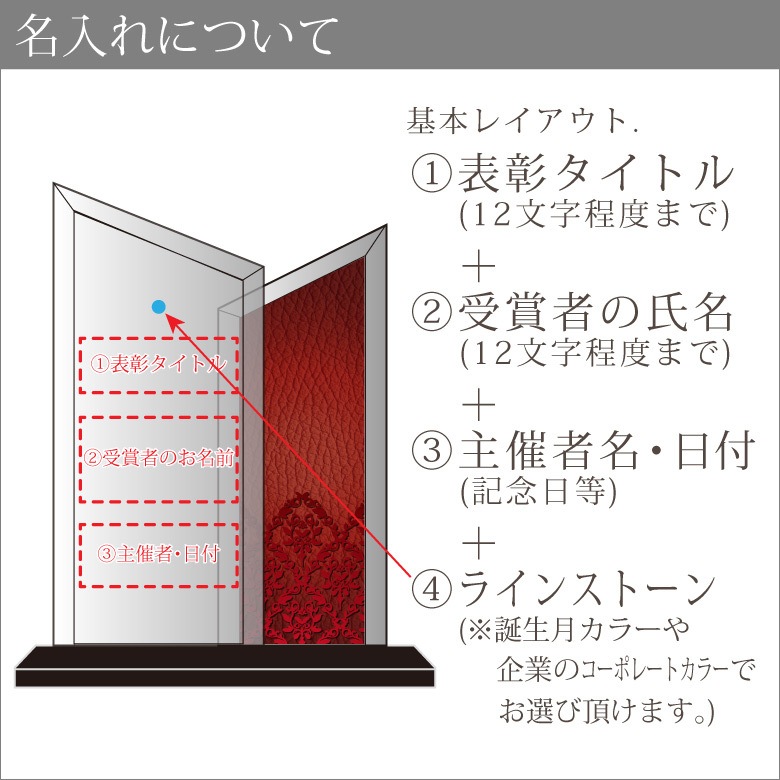 ホワイトガラストロフィー 【WCR-39B】