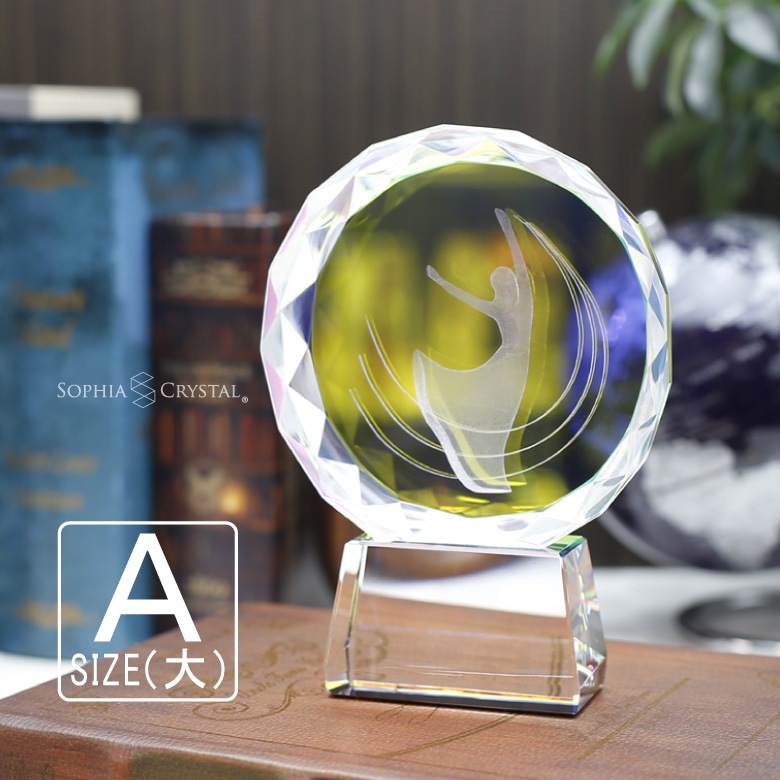 クリスタルトロフィー 勝利の女神 スポーツ 【807A】