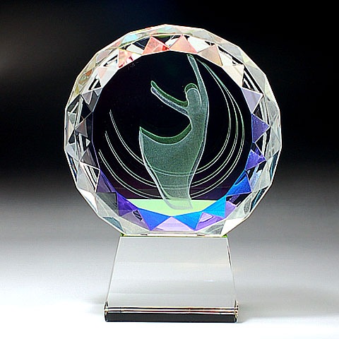クリスタルトロフィー 勝利の女神 スポーツ 【807B】