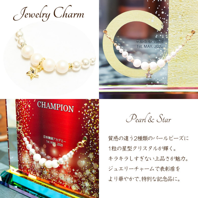 クリスタル ジュエリー表彰盾 【DP-5C-jw】 | □表彰盾,クリスタル盾