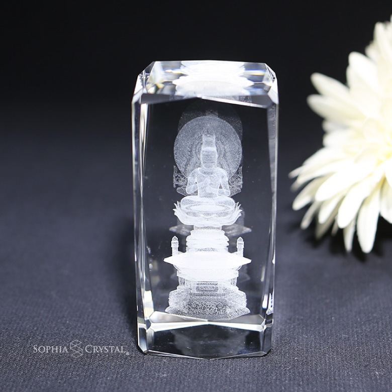 クリスタル 癒しのお仏像（S） 大日如来  【BBS-5】