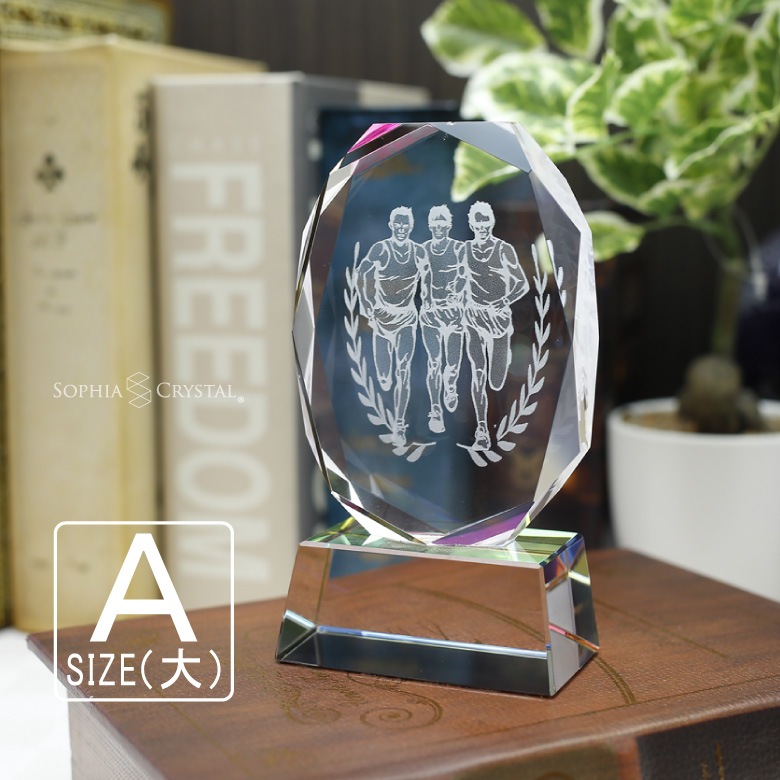 クリスタルトロフィー 陸上 スポーツ 【SS-4A】