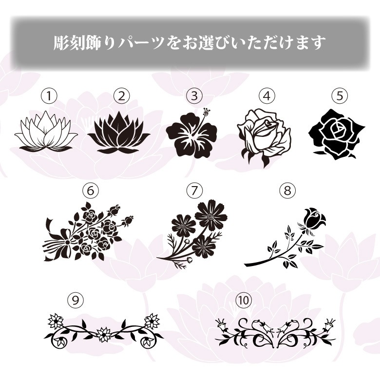 メモリアルフォトフレーム 供養 位牌 【FH-6-jw】