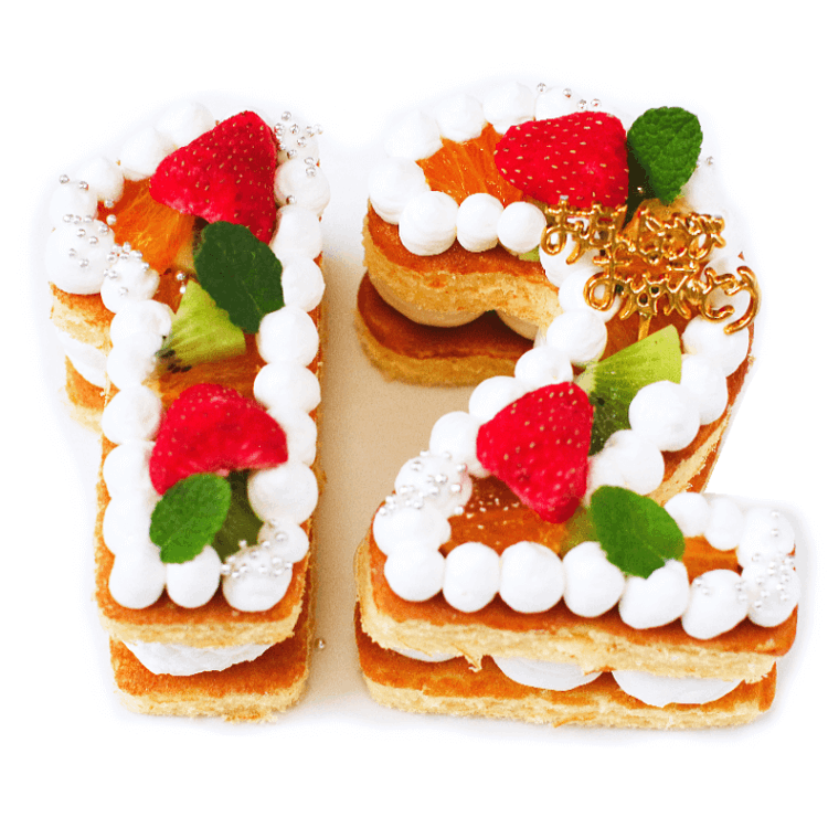２ケタ・ナンバーケーキ（フルーツ）★冷凍便