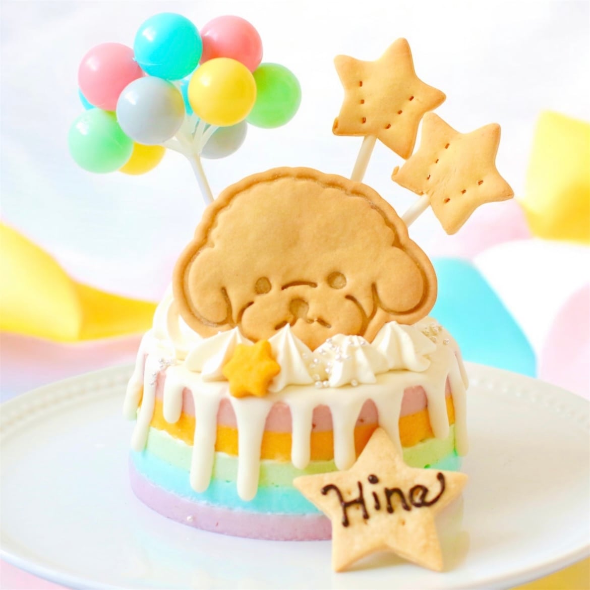 DearMyDog（アレルギー対応）レインボーDripデコレーション ★冷凍便