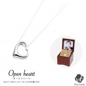 遺骨ペンダント シルバー オープンハート with ウィズ|宝石商が作った上質な逸品「ウィズ（With）」|遺骨ジュエリー