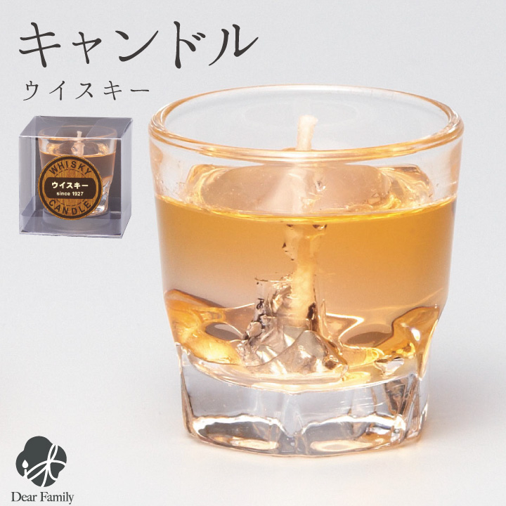 ウイスキーロックキャンドル 故人の好物シリーズ カメヤマ