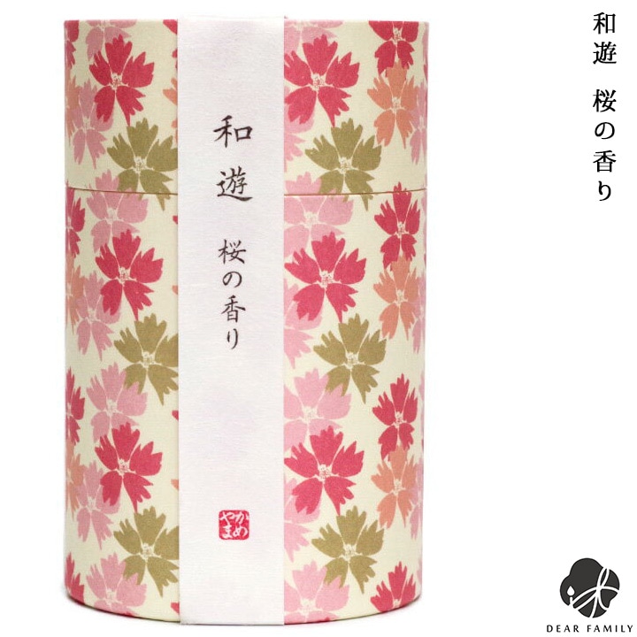 筒入り お線香 和遊 桜の香り 桜特集 カメヤマ