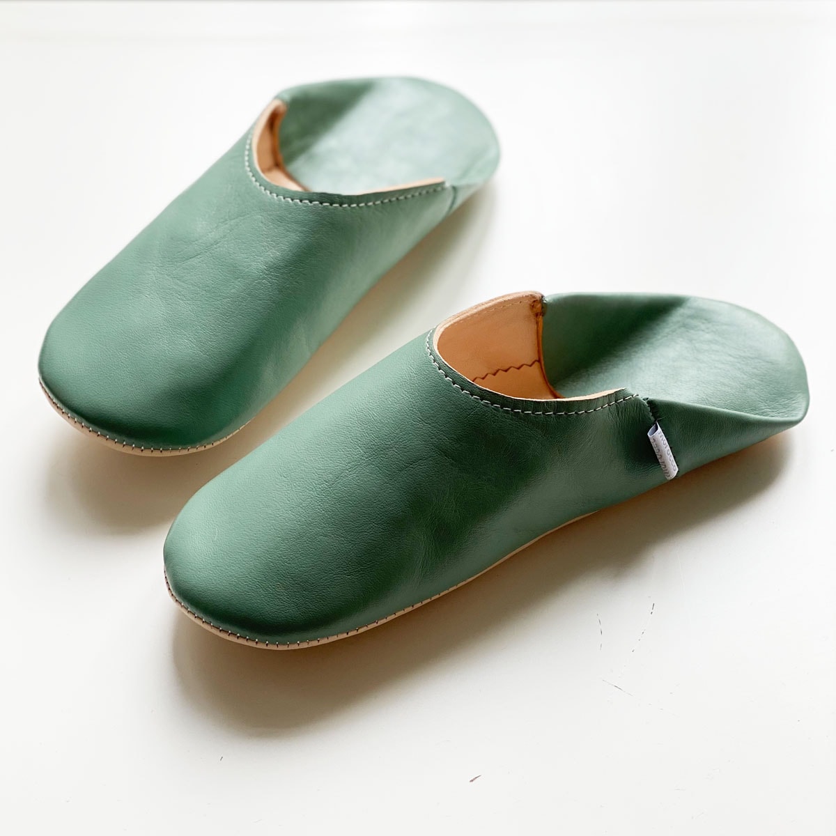 シンプルバブーシュ//バヒアブルー//LL (26 cm) //ディアモロッコ バブーシュ dear Morocco