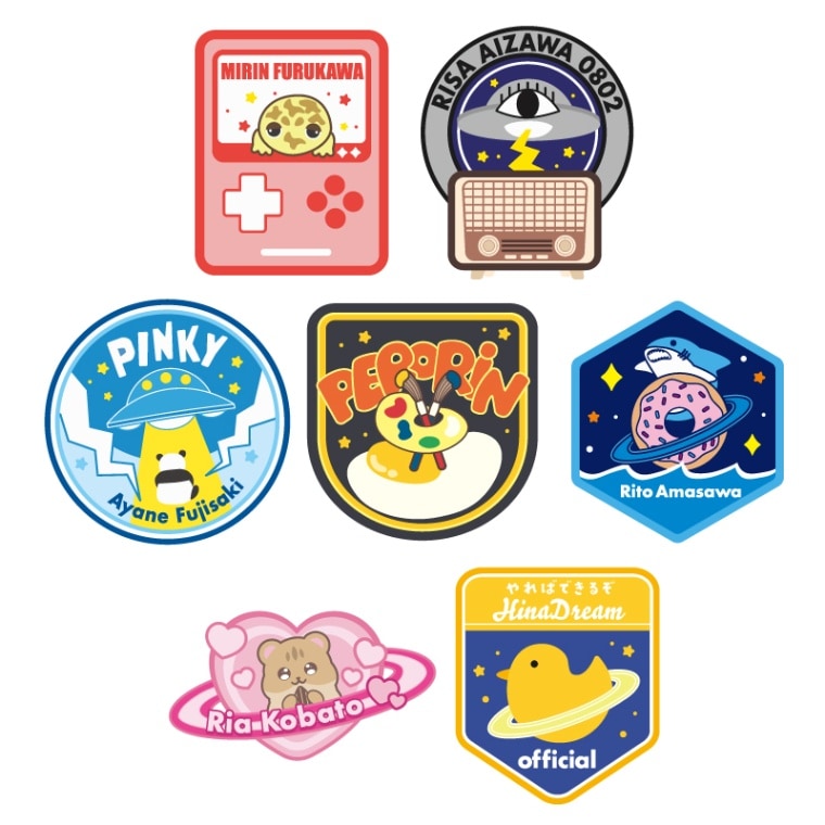 宇宙を救うのはきっと、でんぱ組.inc！】ランダムワッペンステッカー