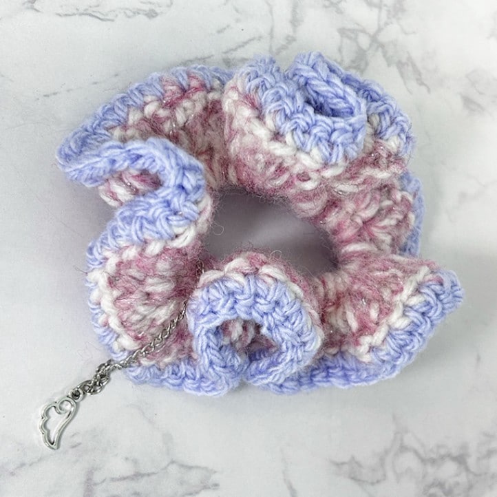 桜野羽咲ハンドメイド】シュシュ_9(ラベンダー×薄ピンク) - DSPM公式通販