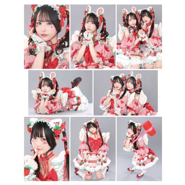 チームいちご 栗原舞優 逃げ水あむ チェキ きゅるりんってしてみて on X: 
