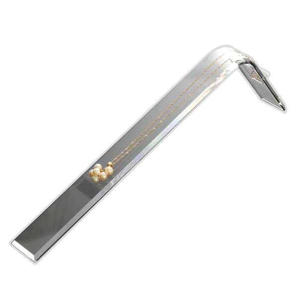 日本製 カービングプレートH ネックレススタンド アクセサリースタンド ジュエリースタンド 収納 アクリル 透明 シンプル おしゃれ ペンダント 展示 ディスプレイ