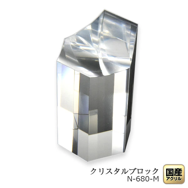 日本製 アクリルブロック 六角柱M ディスプレイブロック ディスプレイステージ ネックスレススタンド 透明 シンプル 展示 台座 収納 高級 アクセサリー 撮影