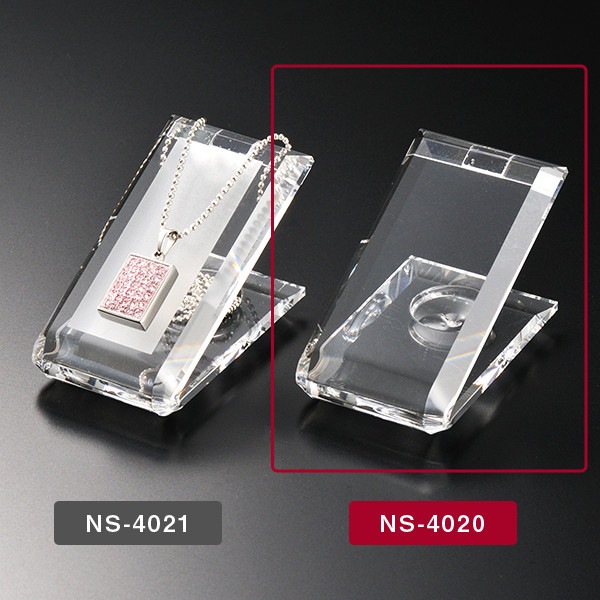 ネックレススタンド【EV】1本掛　カラー：クリア