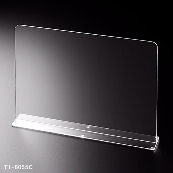 アクリルパーテーション　W800*H550*D120 感染症対策 飛沫 ガード 感染予防 ウイルス 対策 透明 アクリル仕切板 パーティション デスク 簡単　T1-8055C