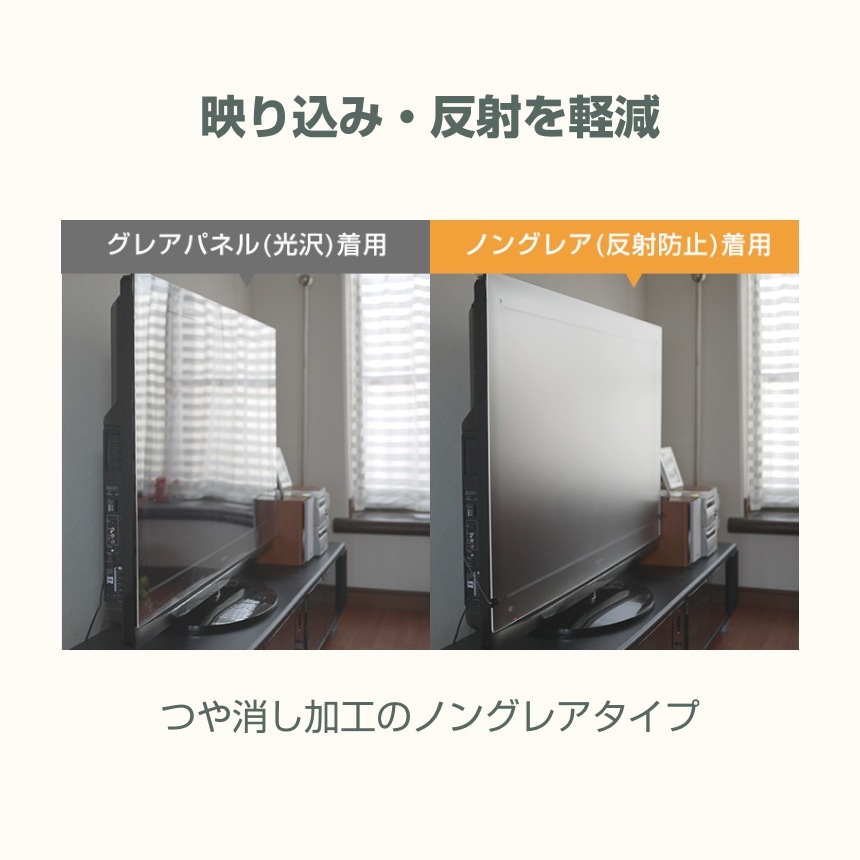 液晶テレビ保護パネル 20インチ 20型 オーダーメイド 反射防止 ノングレア 非光沢 テレビガード テレビカバー 赤ちゃん 子供 国産